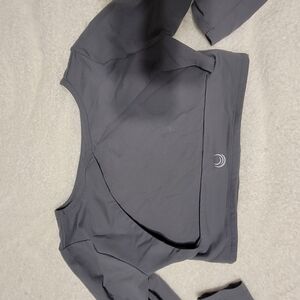 Chic Dark Gray Crop Top